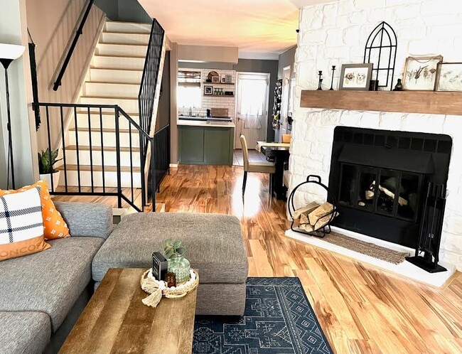 Open Layout from living room through dining area to the kitchen - 1811 S Quebec Way