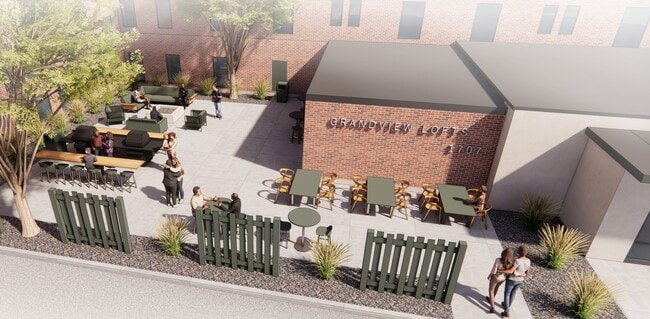 Outdoor Patio w/ Fire Tables - Grandview Lofts