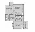 2 Bedroom, 2 Bathroom