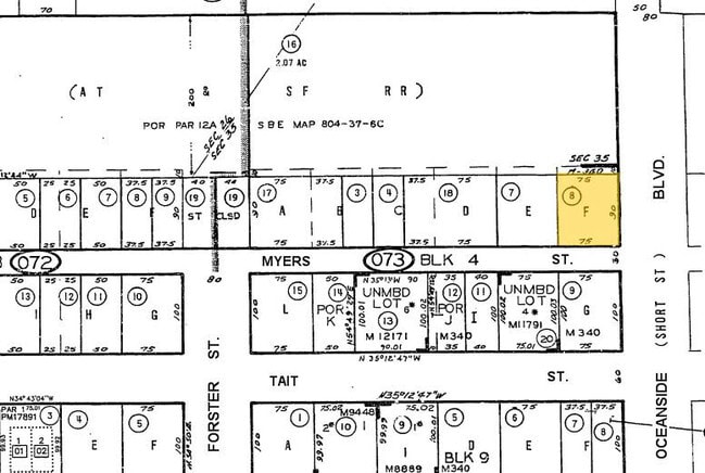 Plat Map - Ocean Apartments