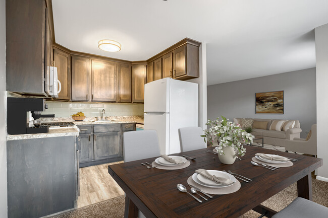 Two Bedroom Dining Room/Kitchen - Edgewood Apartments