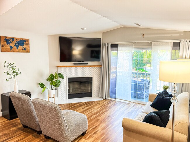 Living Room with Vaulted Ceilings - N16W26553 Wild Oats Dr