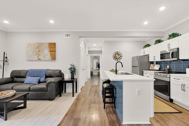 Cocina y sala de estar de Pointe Grand 2 - Pointe Grand Yulee