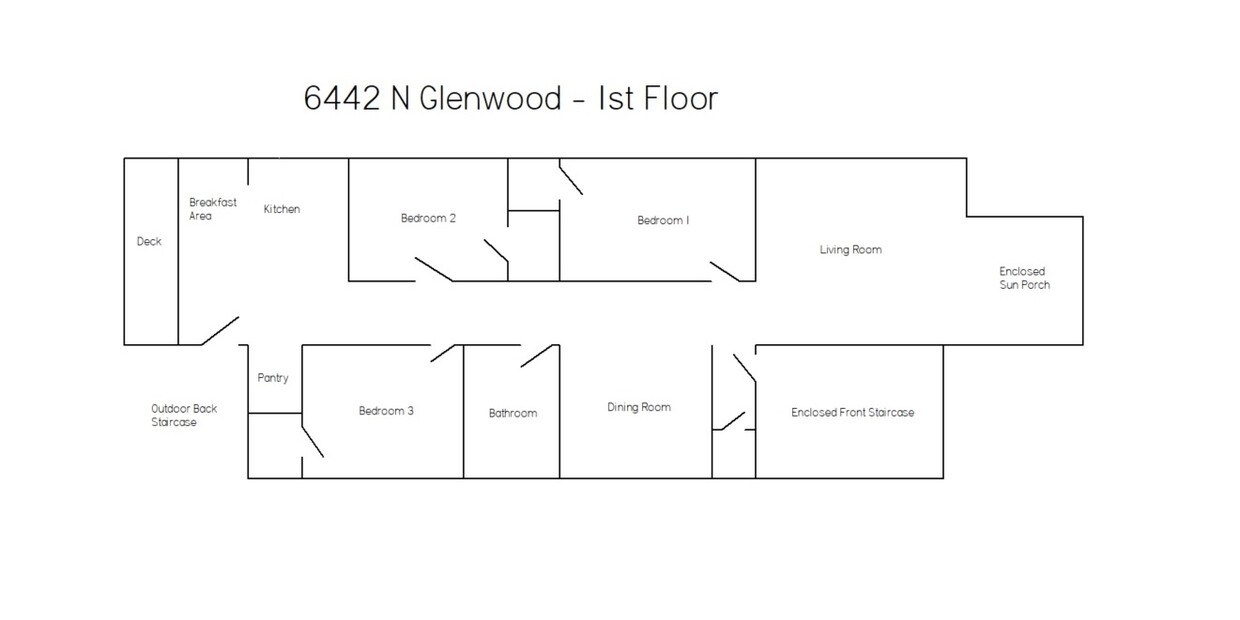 Floorplan - 6442 N Glenwood Ave