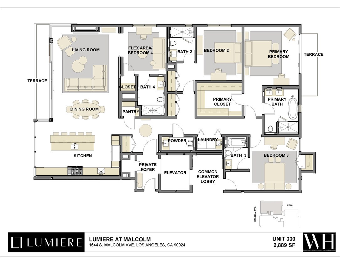 Lumiere at Malcolm - Apartments at 1644 Malcolm Ave Los Angeles ...