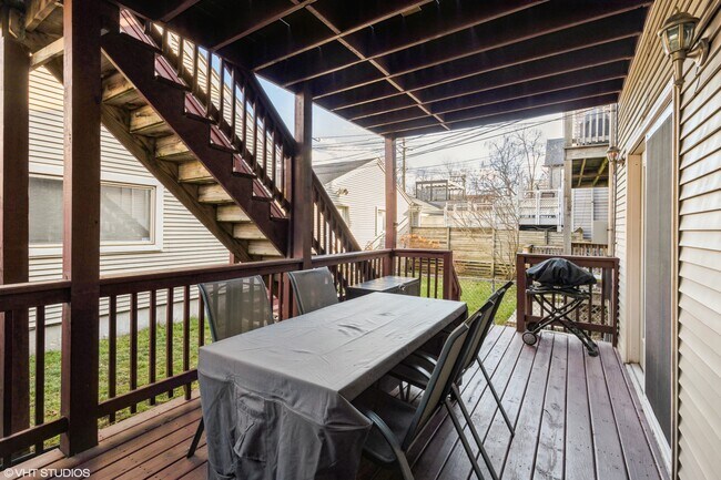 Large, private deck - 3121 N Hoyne Ave