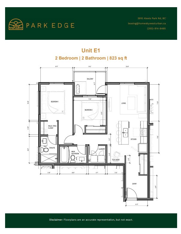 Plan d'étage - Park Edge