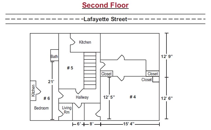 Second Floor Plan - 125 E Lafayette St