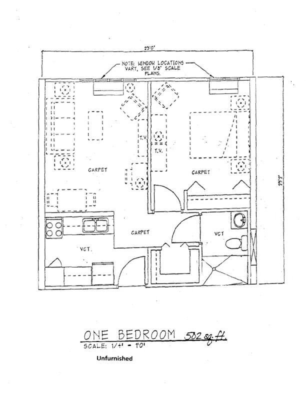 1BR/1BA - Addison Court 55+ Living