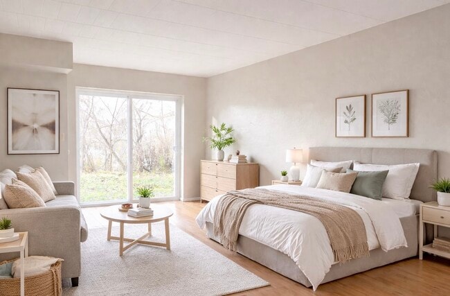 Studio (Staged) - Pine View Apartments