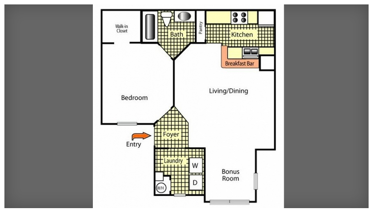 1BR/1BA - Castle Woods Apartments