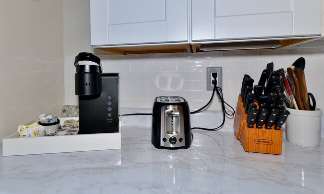 Cooking essentials available for your stay - 1117 S Senate Ave