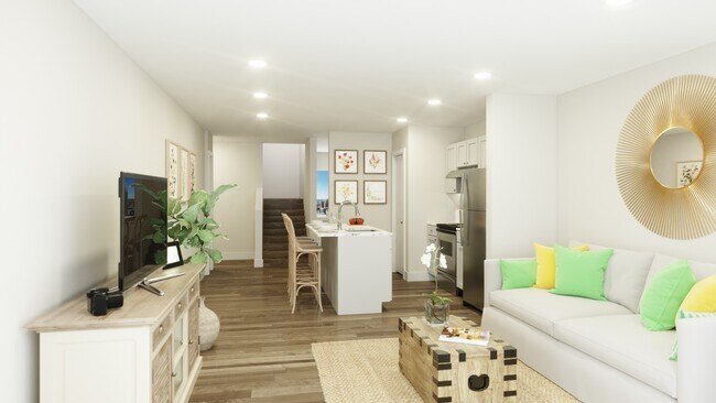 Savvy Chic Sala de estar cerca del centro de Clawson - Elliott Park Apartments
