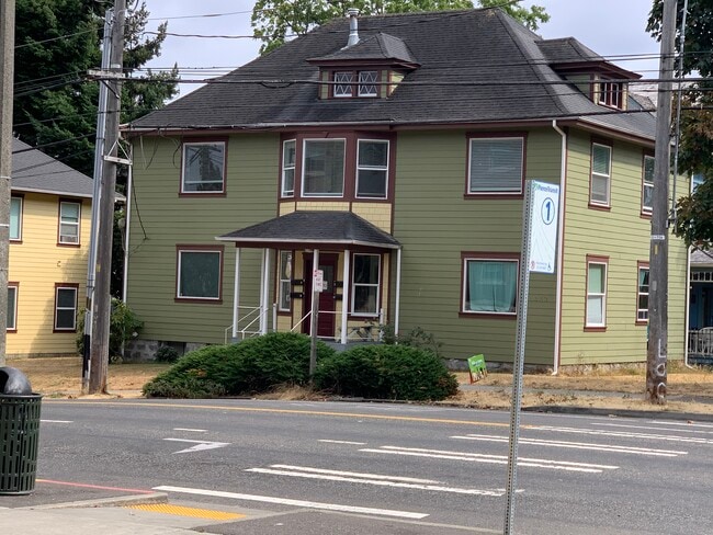 View of building from Wright's Park - 620 6th Ave