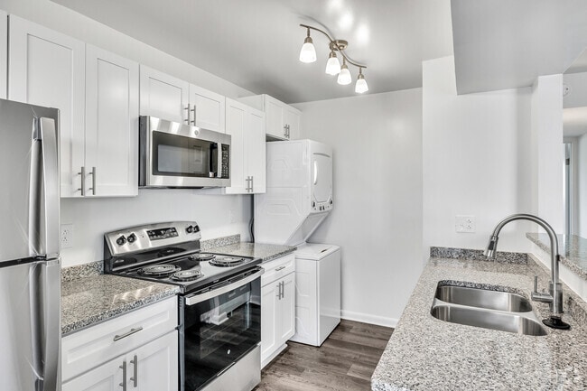 Skipjack - 2BR, 1BA -741 SF - Kitchen and Laundry - Hampton River Villas