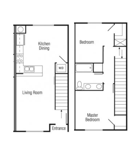 2BR/1BA - River Valley West