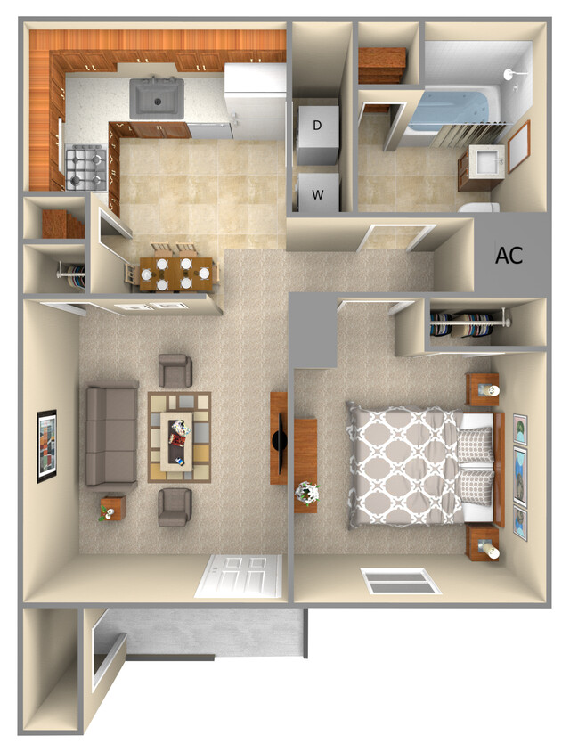 1-Bedroom 50 - Alexander Place Apartment Homes