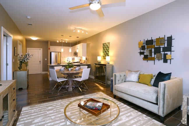 1BR, 1BA - A1 - Living Room - 500 Station