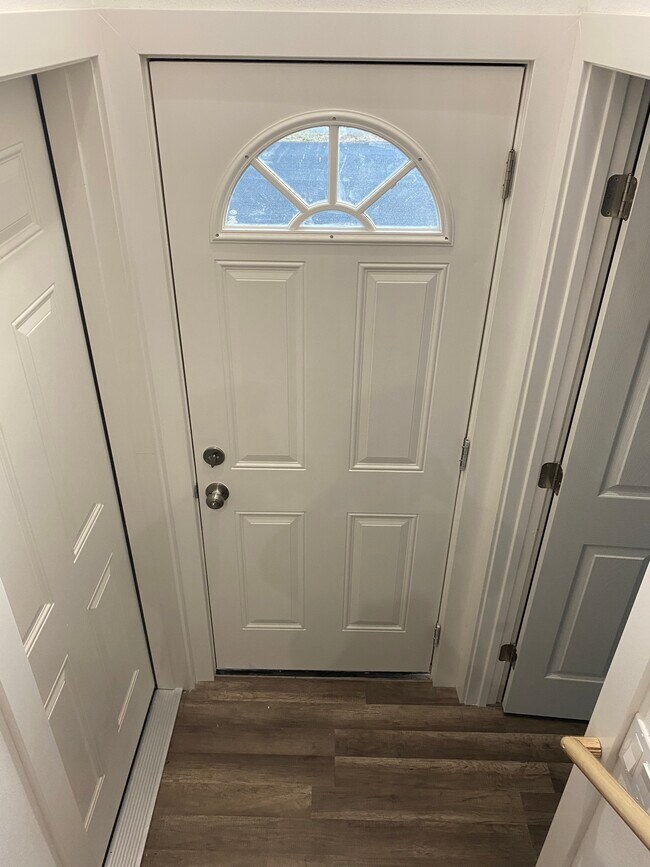 Front door view from inside - 210 Burney St