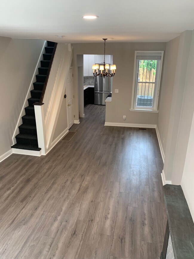 View of Dining Room from Living Room - 2445 Sharswood St