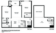 2BR 2BA (1255sf)