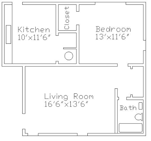 1BR/1BA - Park Plaza Apartments