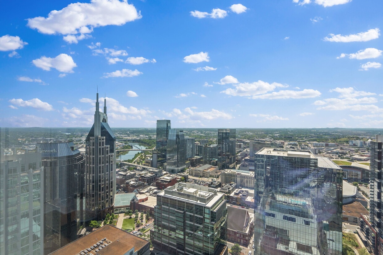 Daytime view from living room - 515 Church St (Nashville, TN)