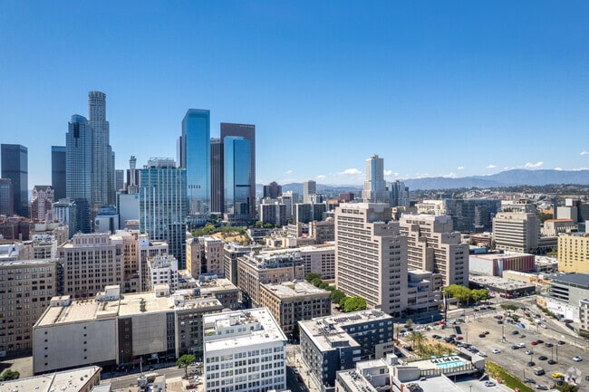 Aerial View with Downtown - 4th & Main