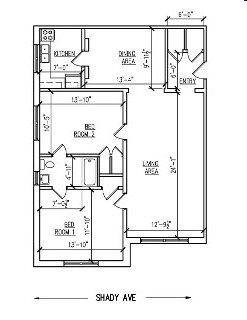 2HAB/1BA - 781-783 Shady Dr E