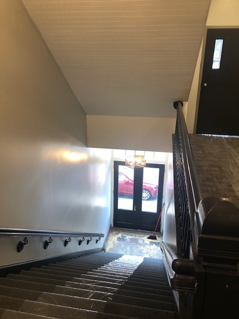 Front entry stairs - Fitch Block Apartments