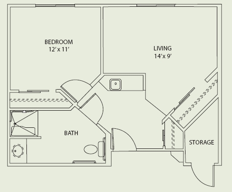 1BR/1BA - Foothill Village Senior Living Community