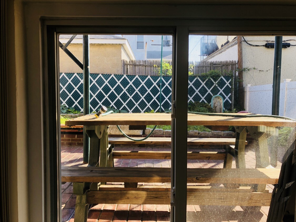 Great view of backyard/patio - 1737 Haight Ave