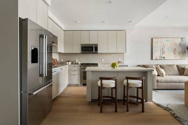 Kitchen of a One Bedroom Apartment at Ten 310 in Los Angeles, CA. - Ten310