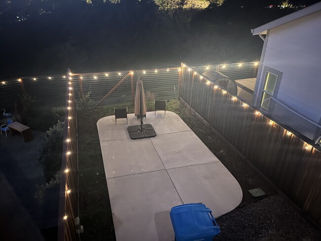 backyard at night - 1825 Sonterra Ct