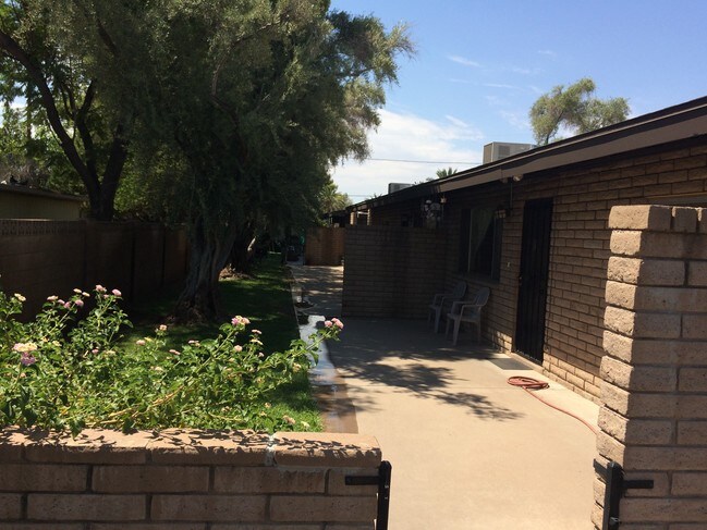 Mature landscaping surrounding the property - North Central