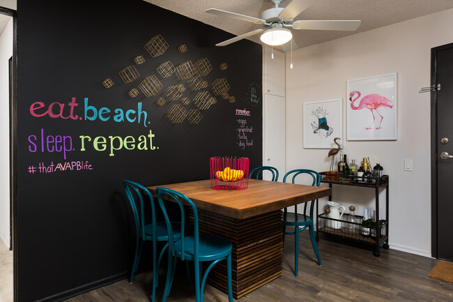 One Bedroom Dining Area - AVA Pacific Beach