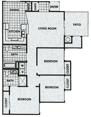 3BR/2BA - Stonecreek Apartments