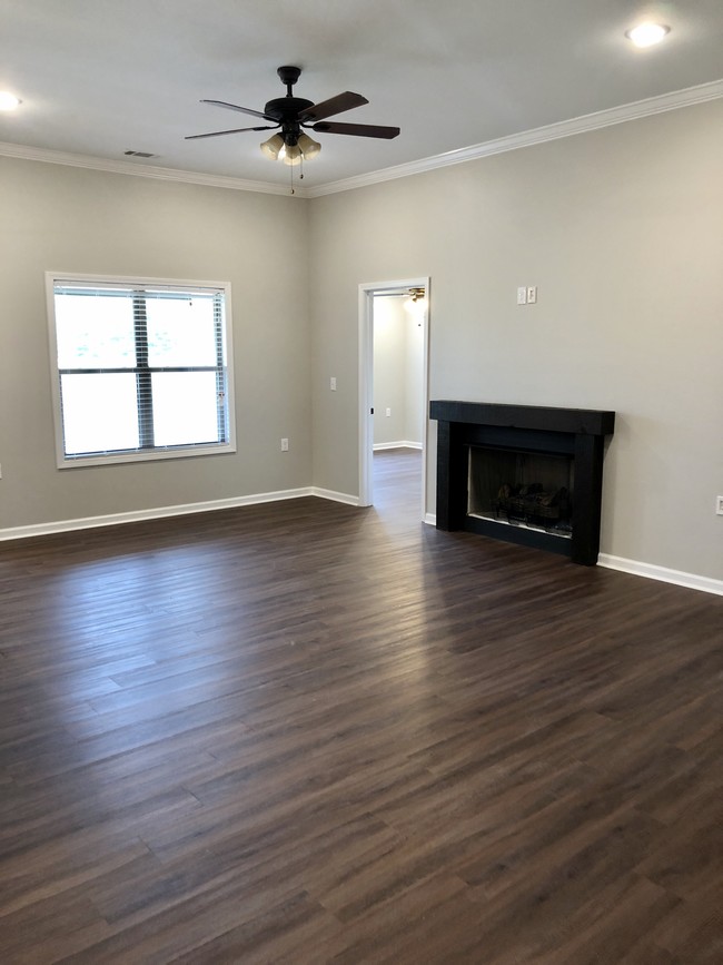 Gas Fireplace in Living Room - The Greensborough Villas