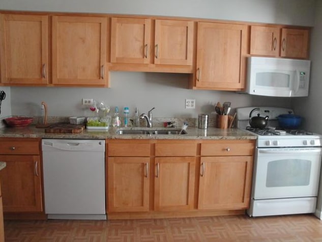 Kitchen with updated appliances, cabinets and granite counters - 1266 Bradwell Ln