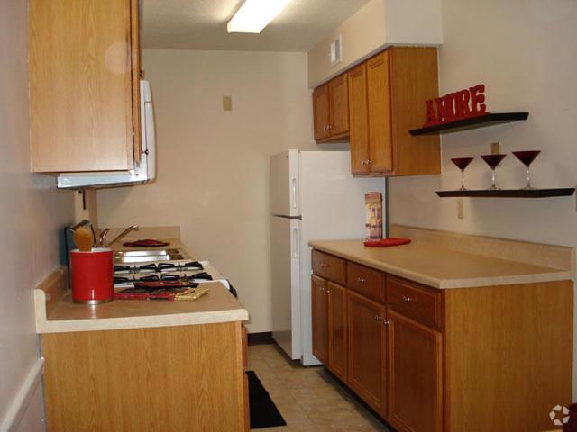 Cocina del apartamento de dos habitaciones - Hickory & Penngrove Village