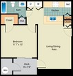 1 Bedroom 1 Bathroom