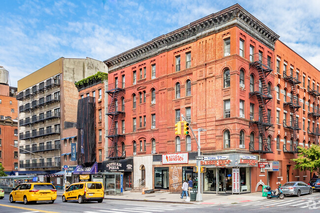 Building exterior and street view - 1443-1447 York Ave