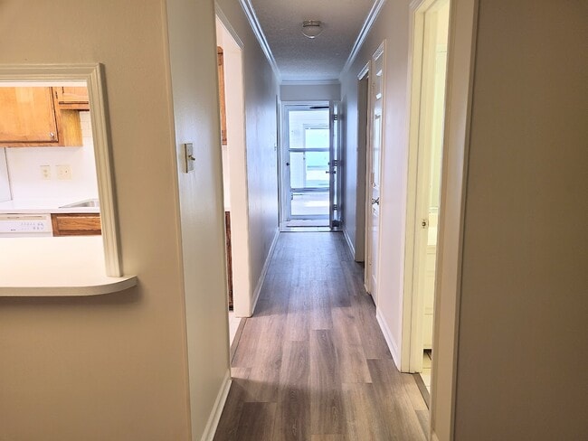 View from front door to back door leaving to private patio - 12439 Coursey Blvd
