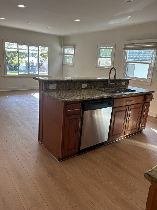 Kitchen island with dishwasher - 1141 S Highland Ave