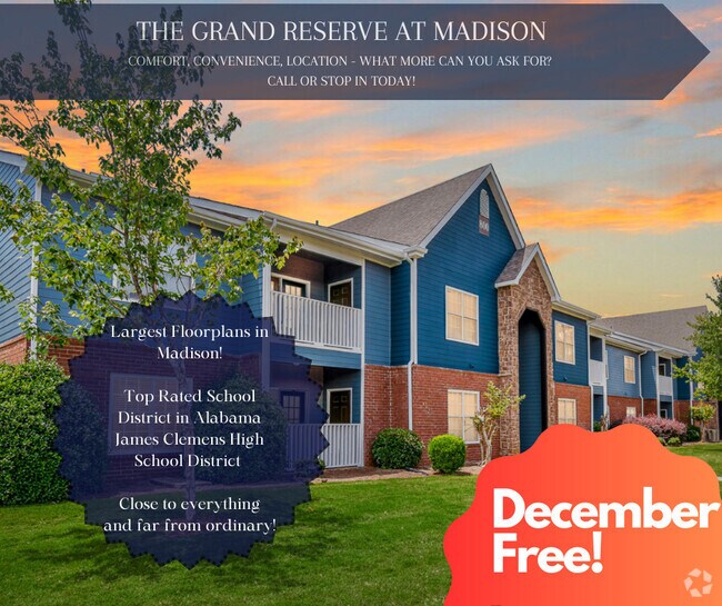 The Grand Reserve At Madison Apartments for Rent with Parking Madison, AL 36 Rentals