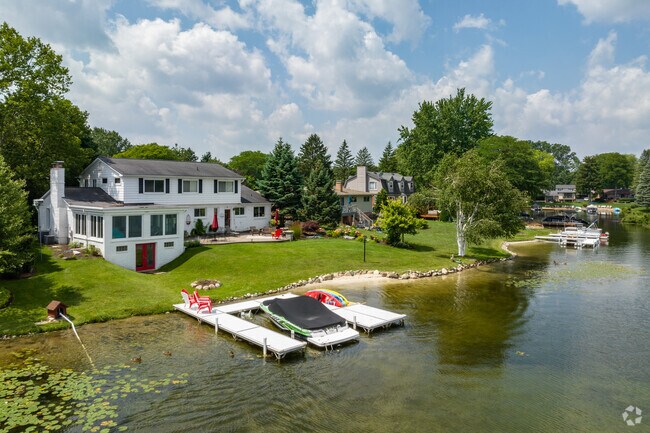 Waterfront homes with direct lake access are plentiful in Lake Orion.