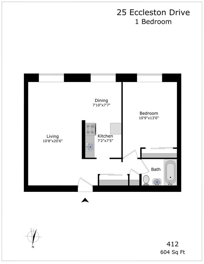 Plan d'étage - 25 Eccleston Dr