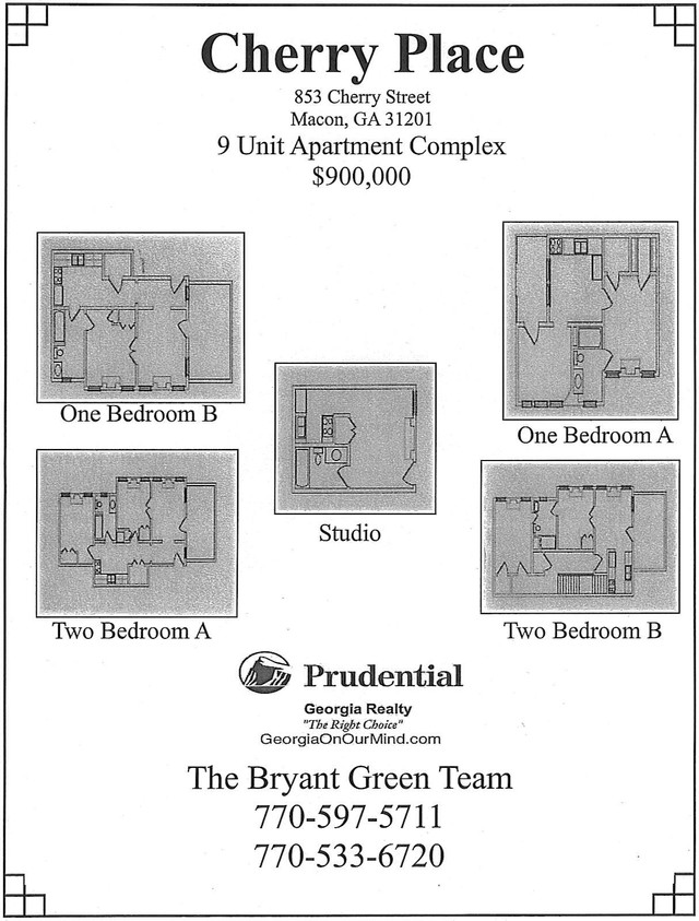 Floorplan - Cherry Place Apartments