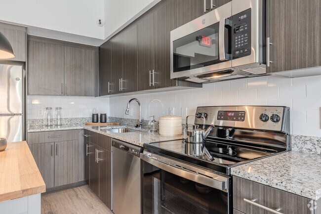 1HAB, 1BA - 605 ft² - Cocina - Resia Willows