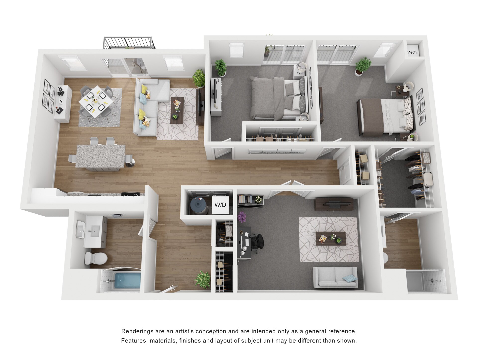 The Monroe – 2 Bed 2 Bath Plus